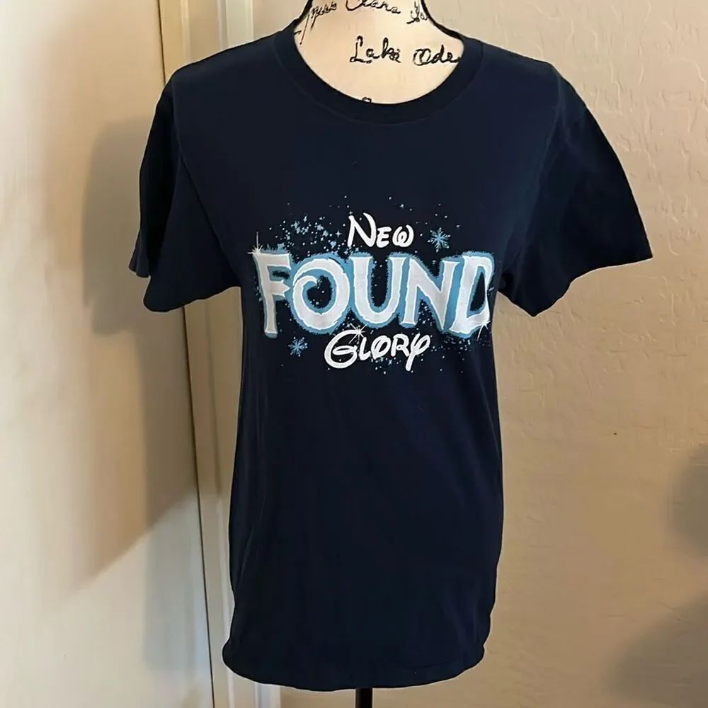 New Found Glory Band Blue Graphic T-Shirt Music Concert Festival